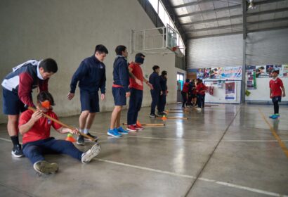 Aiep san fernando alumnos gimnasio