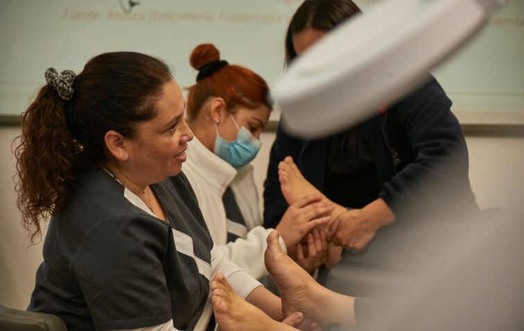 Estudiantes AIEP San Joaquín podologia