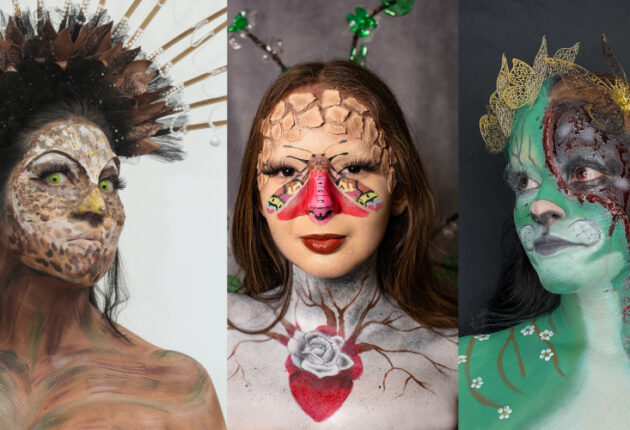 Imagen del maquillaje de las 3 ganadoras del concurso MAQSEN 2023