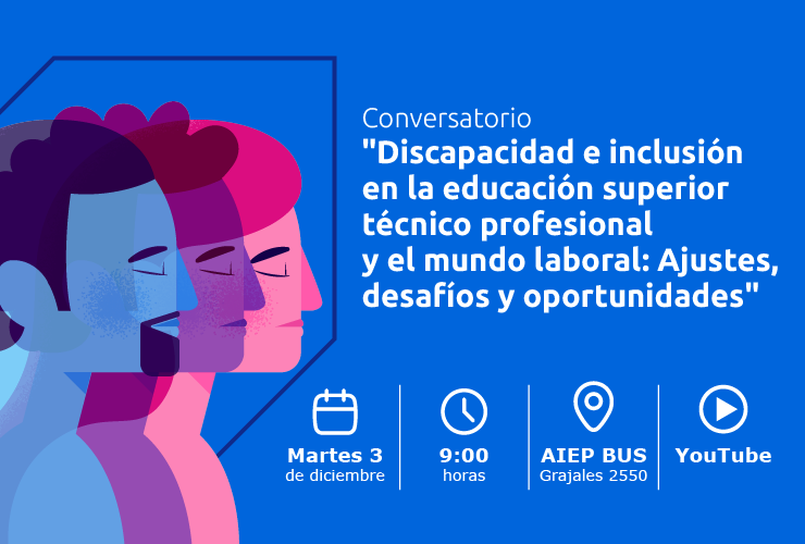 Gráfica charla discapacidad e inclusión