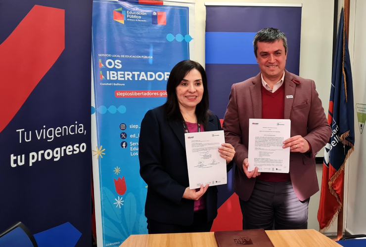 Firma Convenio AIEP y SLEP Los Libertadores