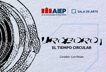 Gráfica exposición Uróboro Sala de Arte AIEP