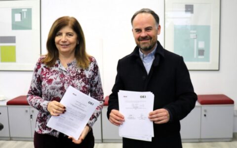 Autoridades convenio AIEP OEI