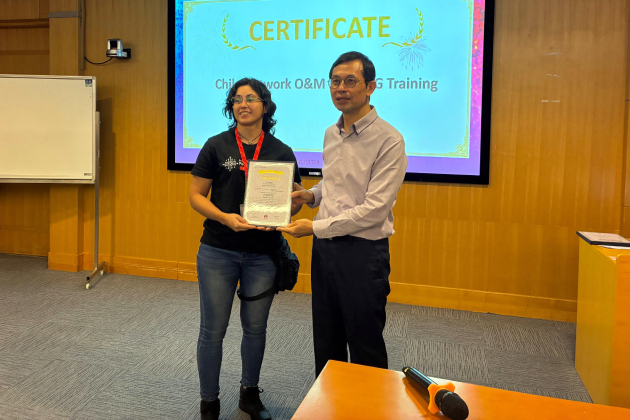 Javiera Contreras estudiante AIEP en beca Huawei China