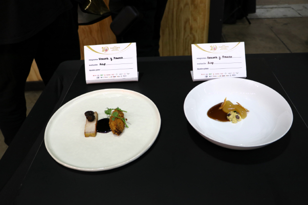 Platos estudiantes AIEP finalistas Copa Culinaria Carozzi