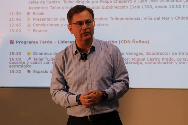 Vicerrector José Álvarez de Toledo en Encuentro centros de negocios AIEP
