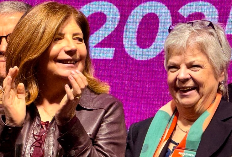 Marie Loiuse y rectora AIEP Loreto Ferrari en SelloMayor 2025