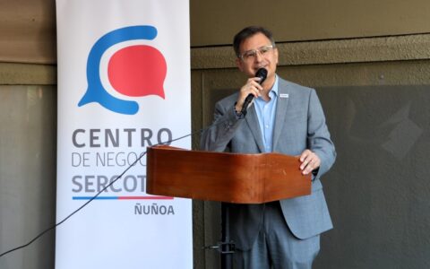 Vicerrector académico José Álvarez de Toledo en reapertura Centro de Negocios Sercotec Ñuñoa